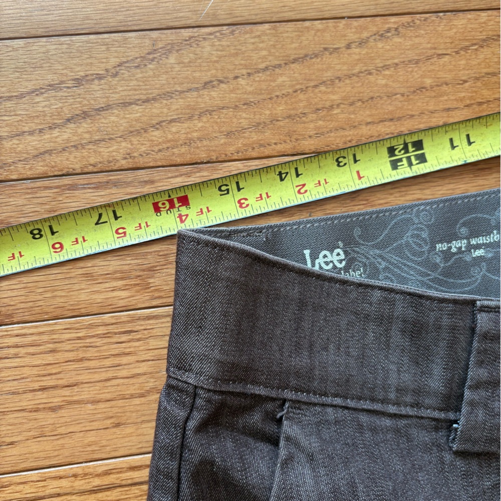 🍒4/$15 Lee Women’s Brown Wide Leg Trousers - Picture 10 of 11